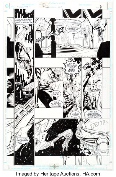 Original Comic Art:Story Page, Howard Porter and David Meikis Hourman #20 Story Page 6 Original Art (DC, 2000). ...