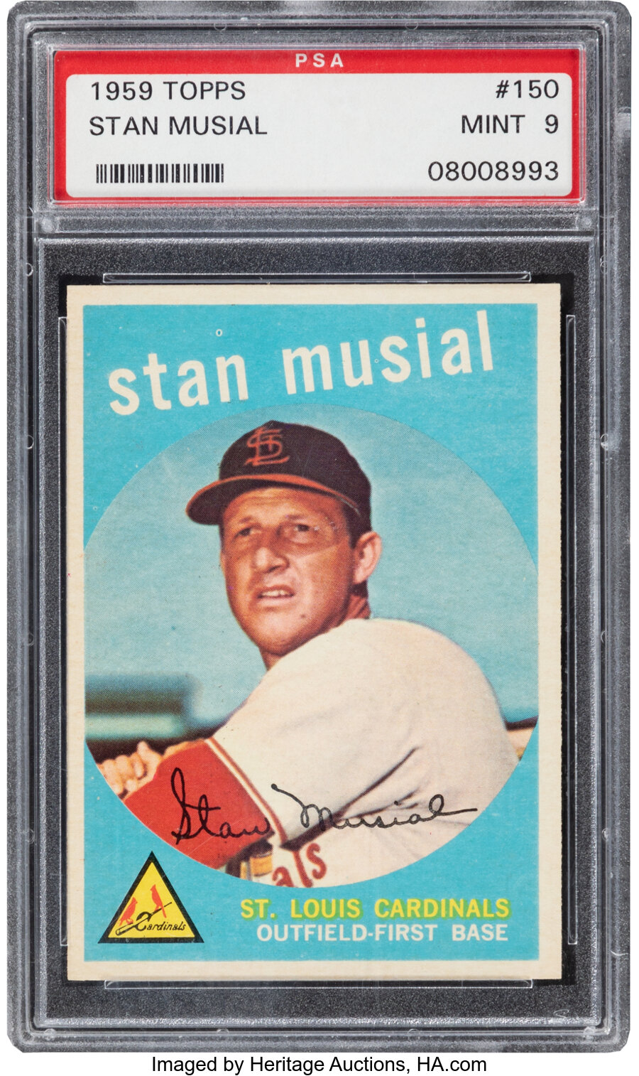 1959 Topps Stan Musial #150 PSA Mint 9 - None Higher!