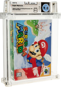 Super Mario 64 - Wata 9.8 A++ Sealed, N64 Nintendo 1996 USA