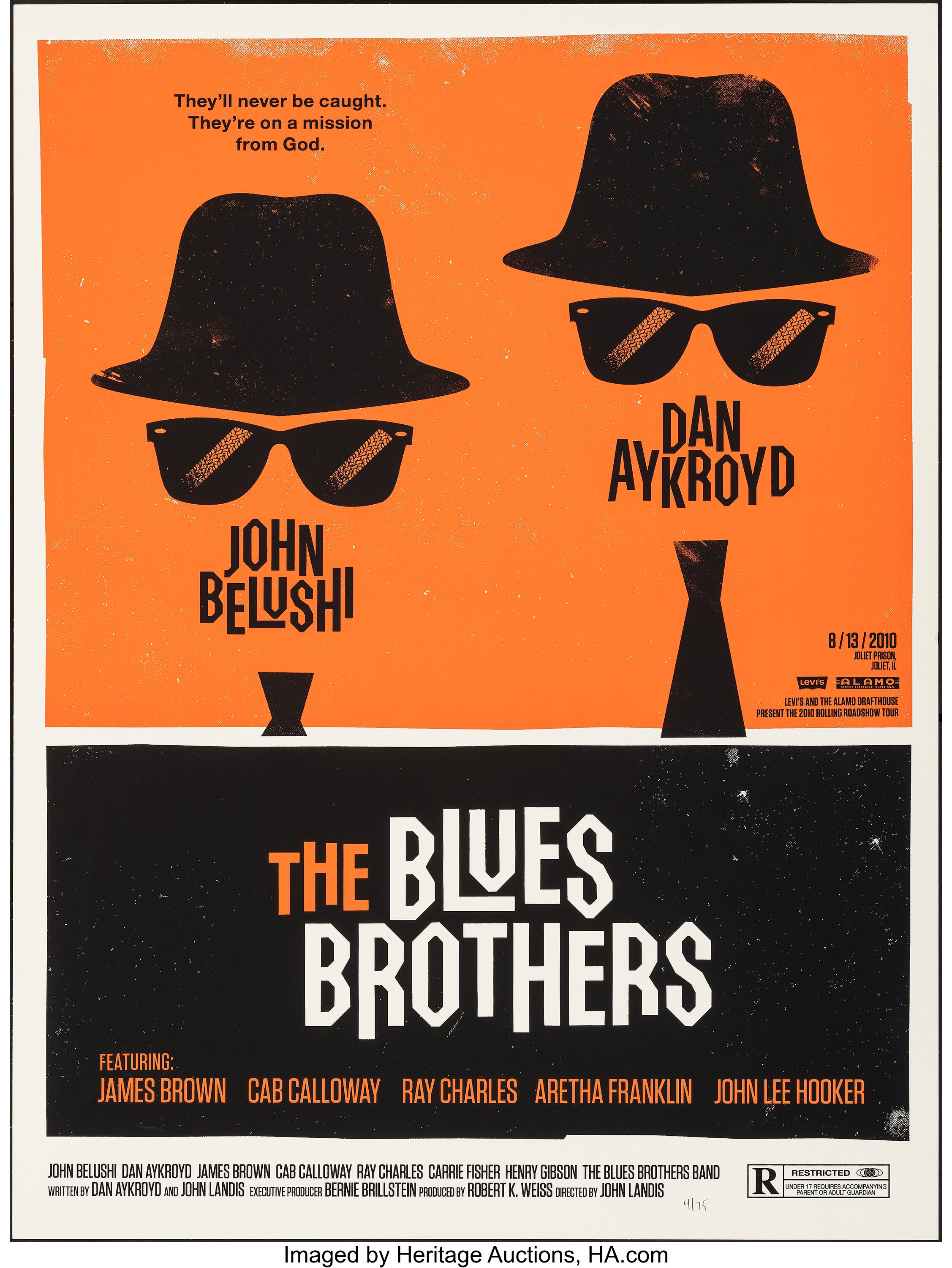 The Blues Brothers, 4/75 by Olly Moss (Mondo, 2010). Mint. Hand | Lot #8034  | Heritage Auctions