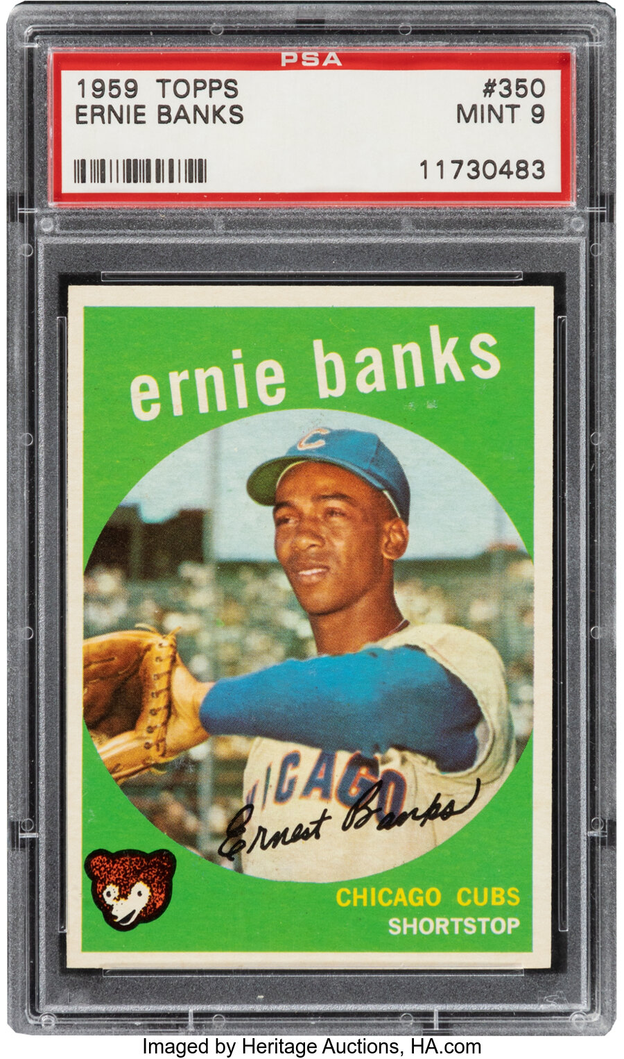 1959 Topps Ernie Banks #350 PSA Mint 9 - Only Four Higher