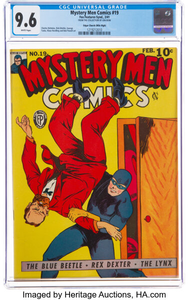 Golden Age (1938-1955):Superhero, Mystery Men Comics #19 Mile High Pedigree (Fox, 1941) CGC NM+ 9.6 White pages....