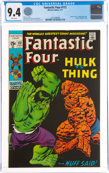 Bronze Age (1970-1979):Superhero, Fantastic Four #112 (Marvel, 1971) CGC NM 9.4 White pages....