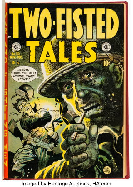 Golden Age (1938-1955):War, Two-Fisted Tales #30-41 Bound Volume (EC, 1952-55)....
