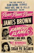 Music Memorabilia:Posters, James Brown 1961 Eatonville, FL "Please, Please, Please" Concert
Poster....