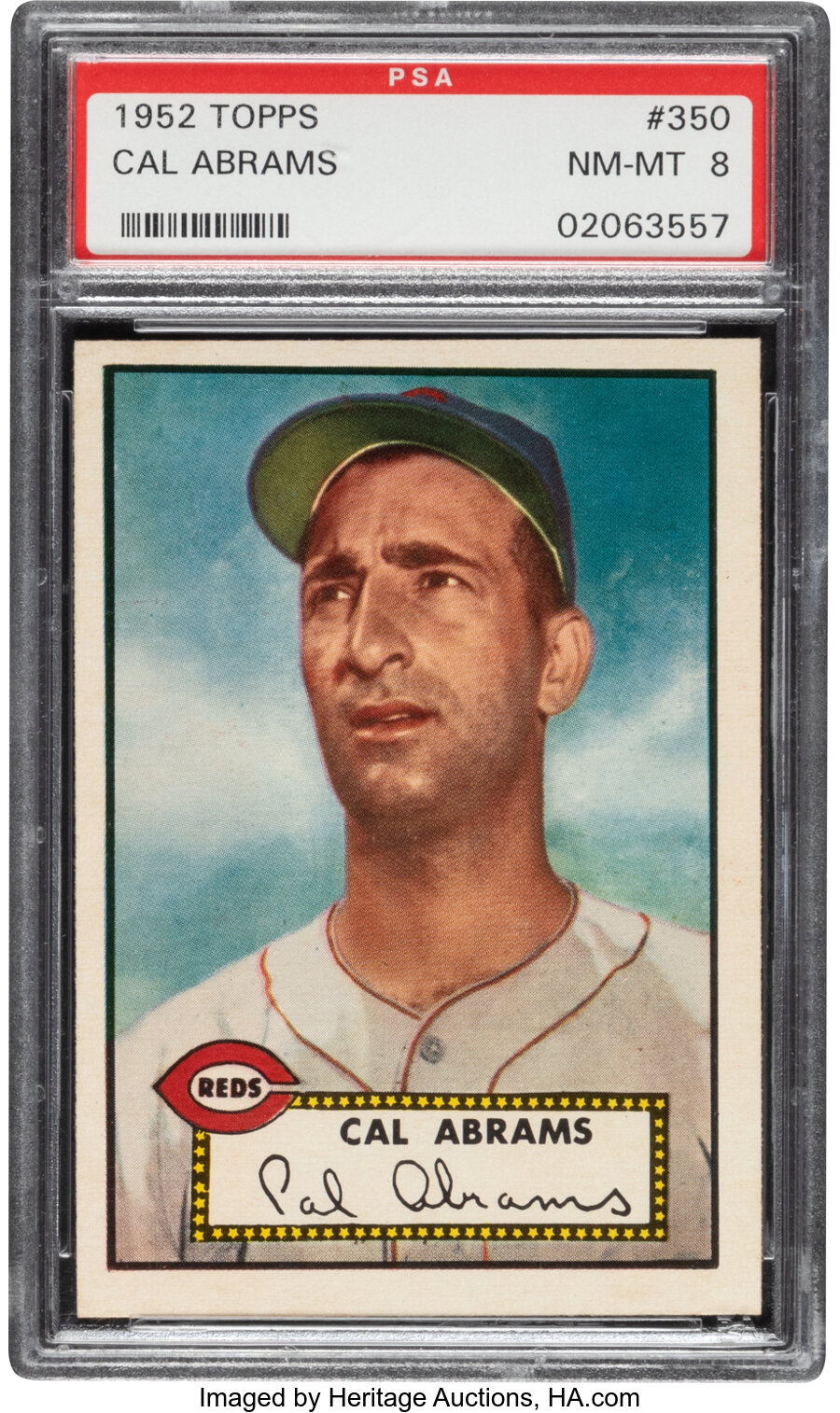 1952 Topps Cal Abrams #350 PSA NM-MT 8