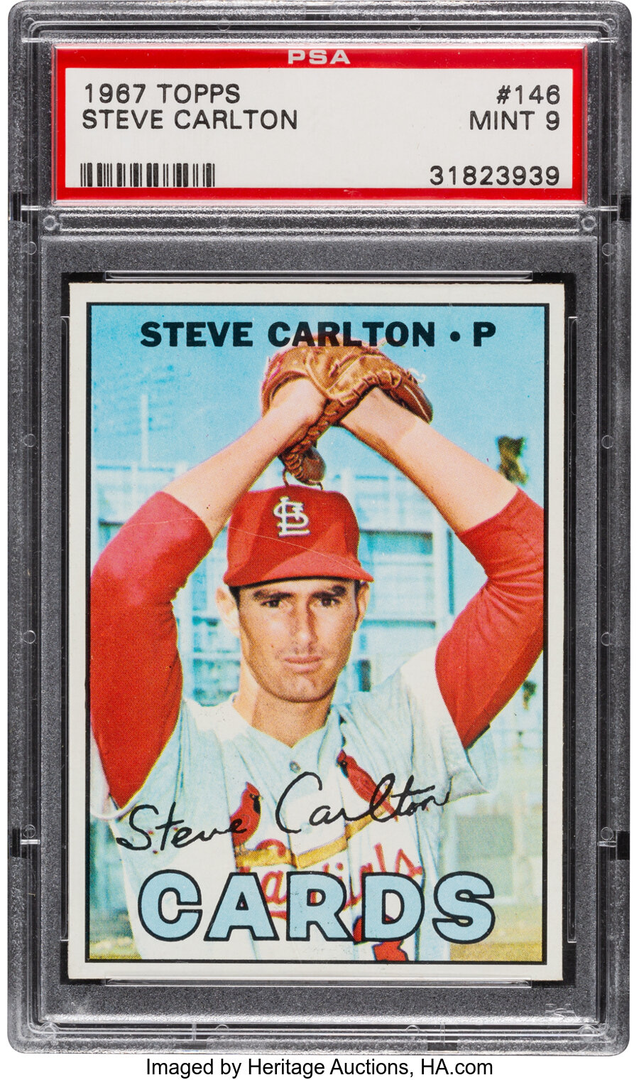 1967 Topps Steve Carlton #146 PSA Mint 9 - Only One Higher