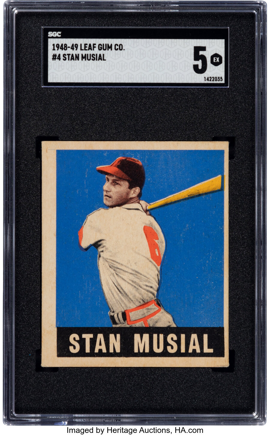 1948-49 Leaf Stan Musial #4 SGC EX 5