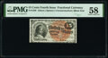 Fractional Currency:Fourth Issue, Fr. 1268 15¢ Fourth Issue PMG Choice About Unc 58.. ...
