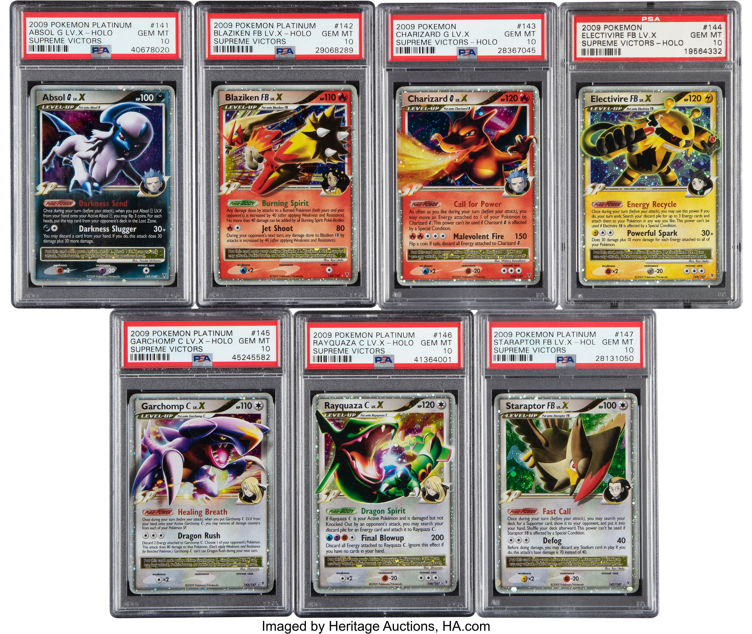 Pokémon Supreme Victors Set Trading Cards Group of 7 (Pokémon