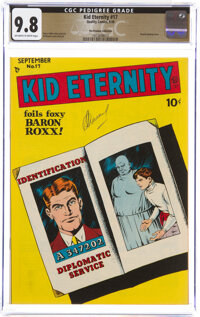 Kid Eternity #17 The Promise Collection Pedigree (Quality, 1949) CGC NM/MT 9.8 Off-white to white pages