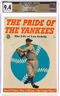 The Pride of the Yankees #nn The Promise Collection Pedigree (Magazine Enterprises, 1949) CGC NM 9.4 Off-white to white...