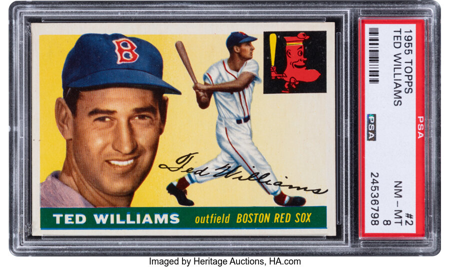 1955 Topps Ted Williams #2 PSA NM-MT 8