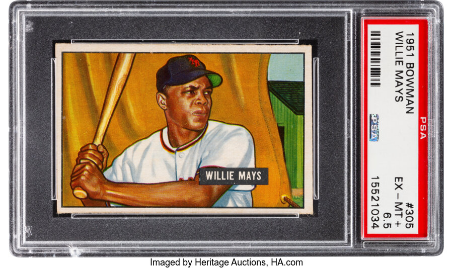 1951 Bowman Willie Mays #305 PSA EX-MT+ 6.5
