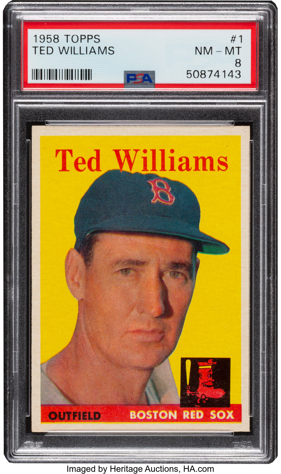 1958 Topps Ted Williams #1 PSA NM-MT 8