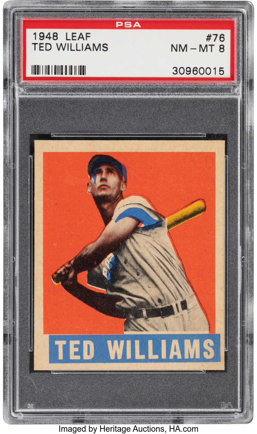 1948-49 Leaf Ted Williams #76 PSA NM-MT 8