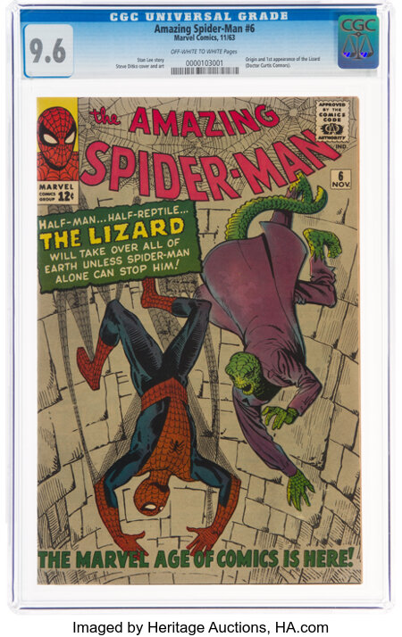 The Amazing Spider-Man #6 (Marvel, 1963) CGC NM+ 9.6 Off-white to white pages....
