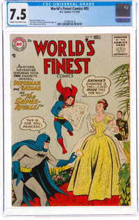 World's Finest Comics #85 (DC, 1956) CGC VF- 7.5 Cream to off-white pages