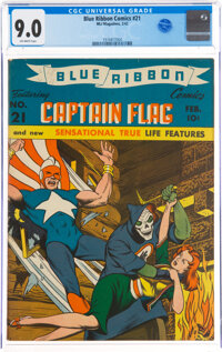 Blue Ribbon Comics #21 (MLJ, 1942) CGC VF/NM 9.0 Off-white pages
