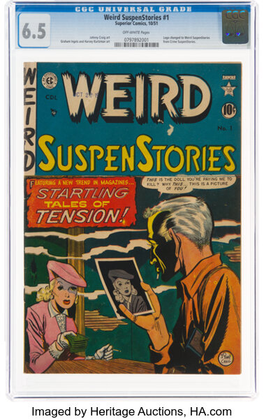 Weird SuspenStories #1 (Superior Comics, 1951) CGC FN+ 6.5 | Lot #96540 |  Heritage Auctions