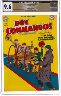 Boy Commandos #34 The Promise Collection Pedigree (DC, 1949) CGC NM+ 9.6 Off-white to white pages