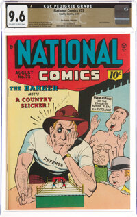 National Comics #73 The Promise Collection Pedigree (Quality, 1949) CGC NM+ 9.6 Off-white to white pages