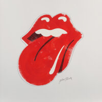 John Pasche (b. 1945) Rolling Stones Logo Acrylic and pencil on wove paper 31-1/2 x 31-1/2 inches