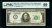 Fr. 2201-I* $500 1934 Federal Reserve Star Note. PMG Extremely Fine 40