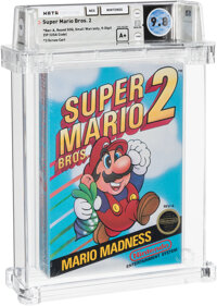 Super Mario Bros. 2 - Wata 9.8 A+ Sealed [Rev-A, Round SOQ, First Production], NES Nintendo 1988 USA