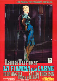 Flame and the Flesh (MGM, 1954). Folded, Fine/Very Fine. Italian 8 - Fogli (85" X 109") Ercole Brini Artwork...