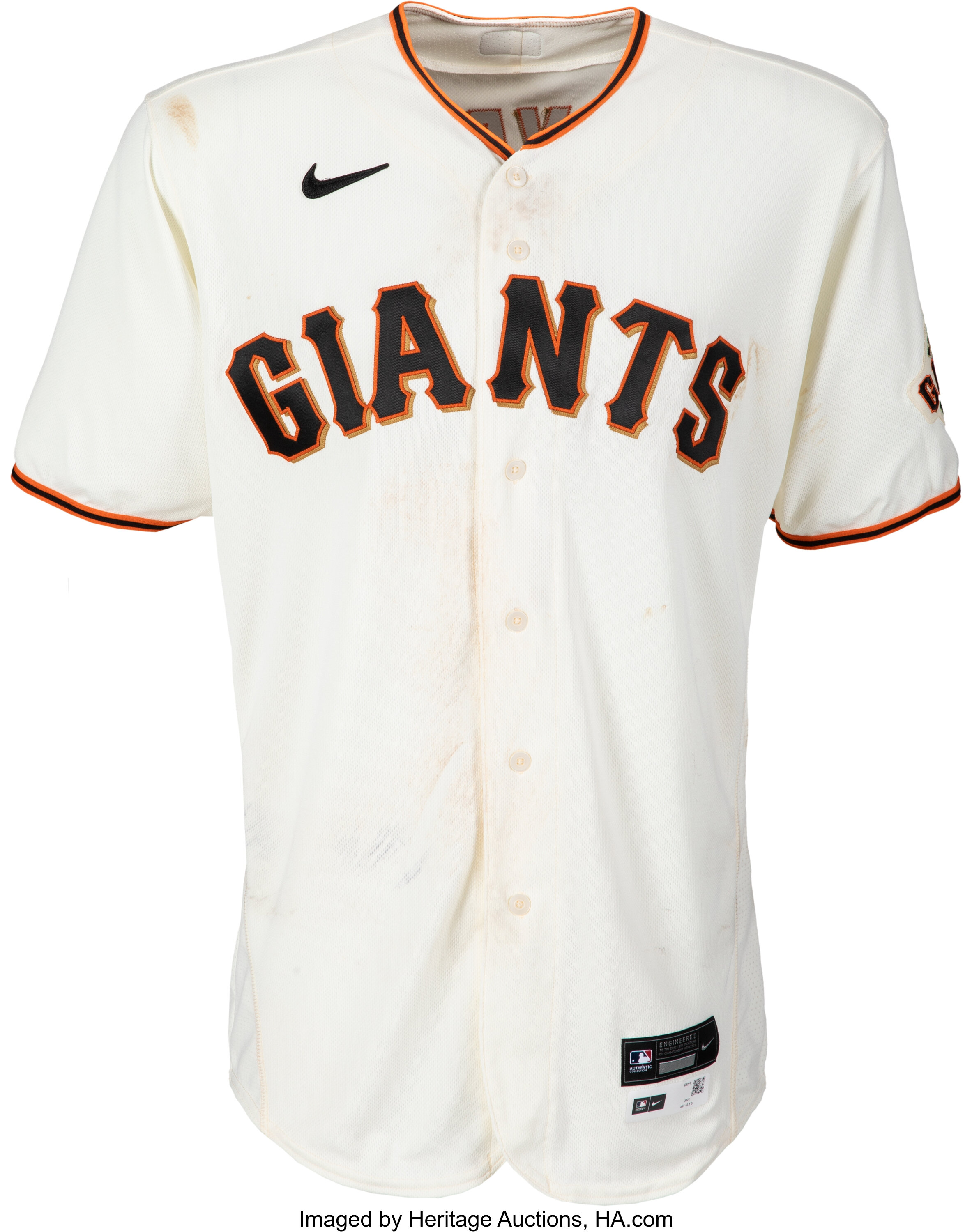 2021 Kris Bryant Game Worn, Unwashed & Signed San Francisco Giants, Lot #2