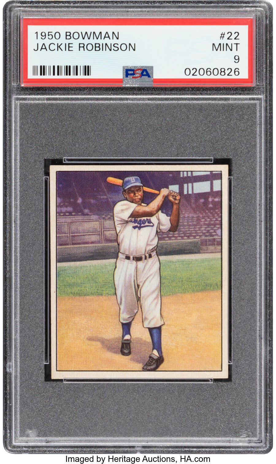 1950 Bowman Jackie Robinson #22 PSA Mint 9 - None Higher