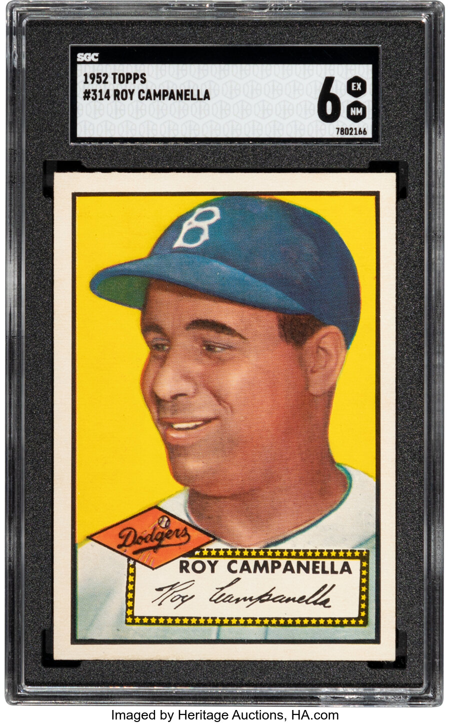 1952 Topps Roy Campanella #314 SGC EX/NM 6