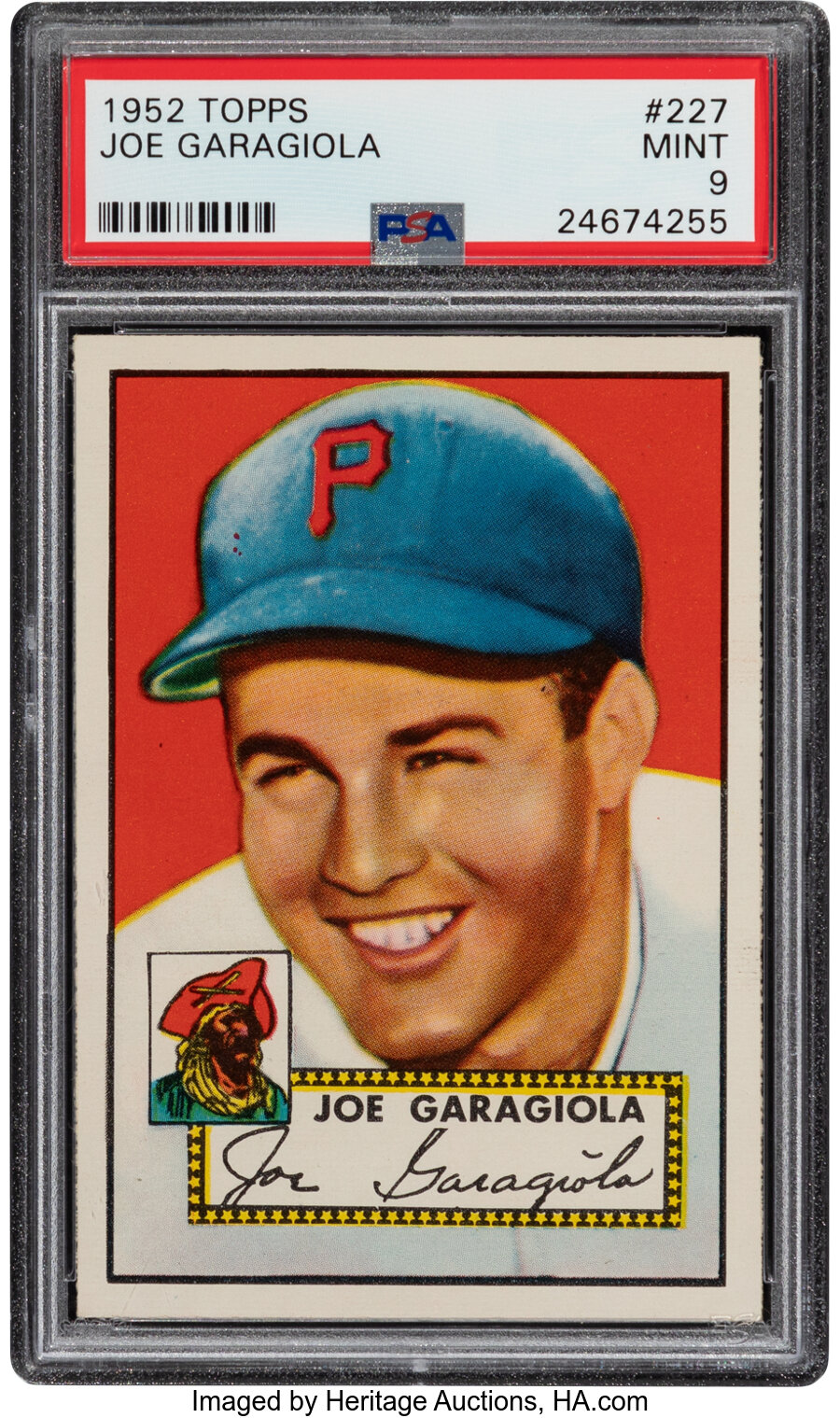1952 Topps Joe Garagiola #227 PSA Mint 9 - None Higher