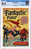 Silver Age (1956-1969):Superhero, Fantastic Four #4 (Marvel, 1962) CGC VF 8.0 Off-white to white
pages....