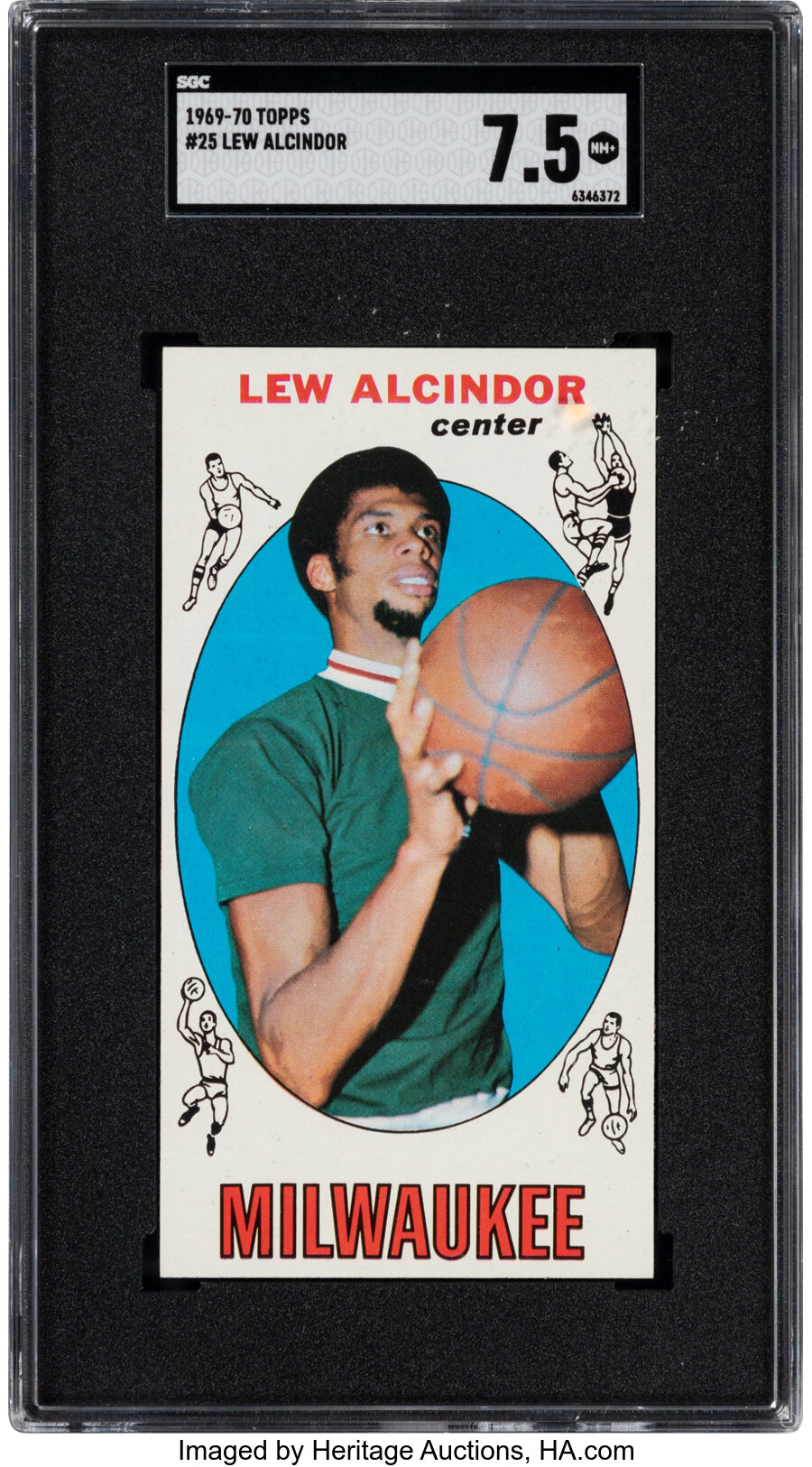 1969 Topps Lew Alcindor Rookie #25 SGC NM+ 7.5