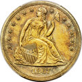 1867 $1 Seated Dollar, Judd-593, Pollock-657, High R.7, PR63 PCGS....(PCGS# 60805)