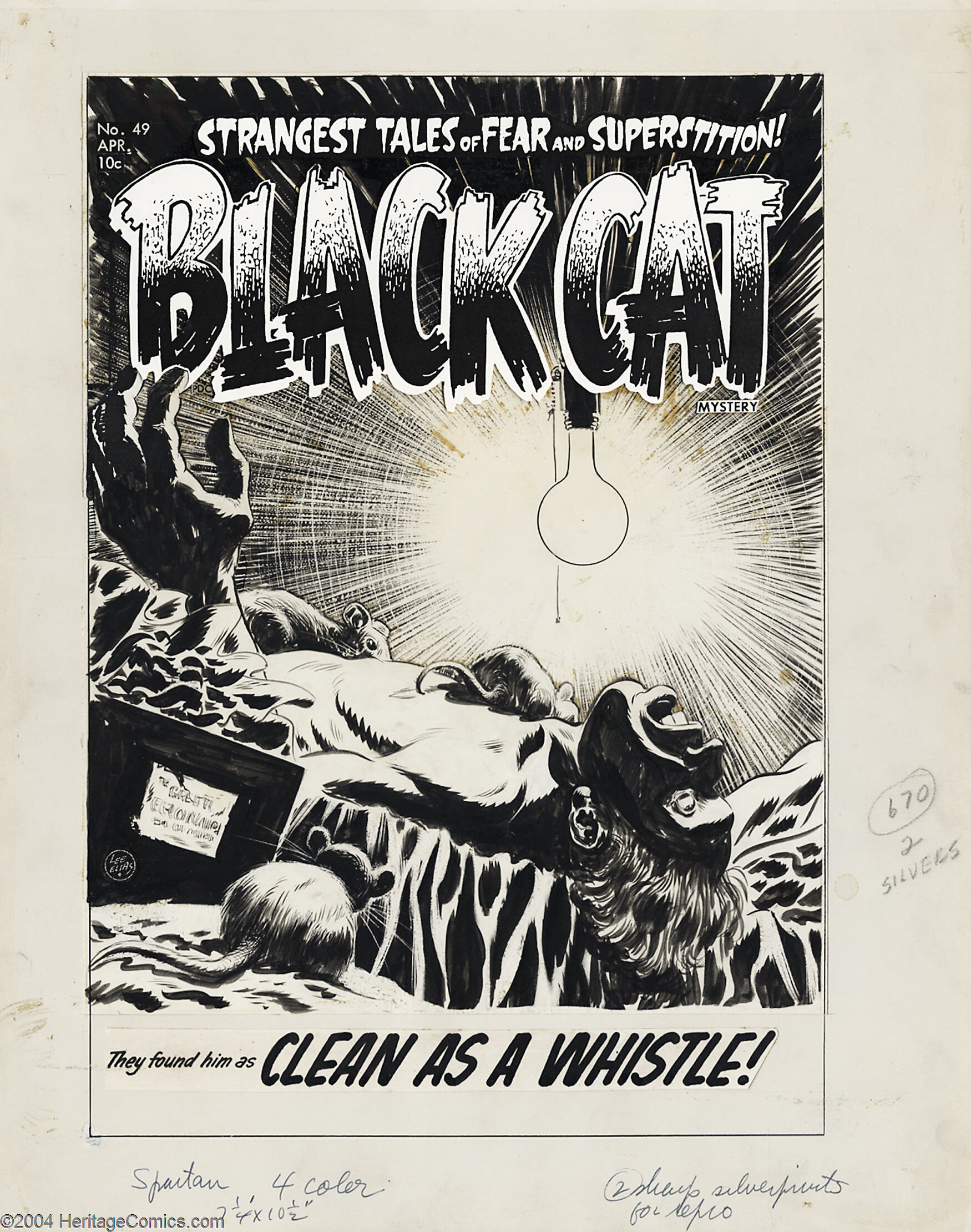 Lee Elias - Original Cover Art for Black Cat Mystery #49 (Harvey, | Lot  #1259 | Heritage Auctions