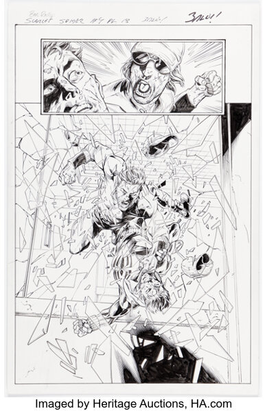 Original Comic Art:Story Page, Mark Bagley and John Dell Ben Reilly: Scarlet Spider #4 Story Page 18 Original Art (Marvel, ...