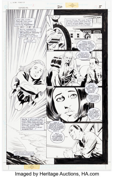 Original Comic Art:Story Page, Leonard Kirk and Cam Smith Supergirl #20 Story Page 5 Original Art (DC, 1998)....