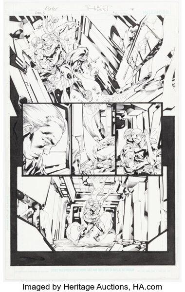 Original Comic Art:Story Page, Howard Porter and Art Thibert Doc Savage #1 Story Page 7 Original Art (DC, 2010)....