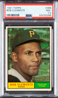Baseball Cards:Singles (1960-1969), 1961 Topps Roberto Clemente #388 PSA NM+ 7.5....
