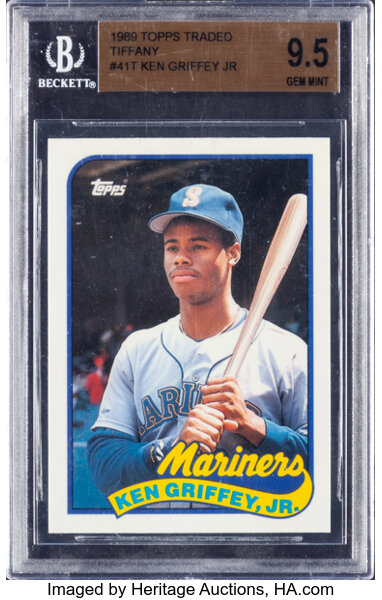 Baseball Cards:Singles (1970-Now), 1989 Topps Traded Tiffany Ken Griffey Jr. #41T BGS Gem Mint 9.5....
