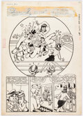 Original Comic Art:Complete Story, Joe Beck and Otto Eppers Punch Comics #11 Complete 7-Page "Punch
and Cutey" Story Original Art (Chesler, 1944).... (Total: 7
Original Art)