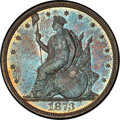 Patterns, 1873 T$1 Trade Dollar, Judd-1310, Pollock-1453, R.4, PR64+ PCGS.
CAC....