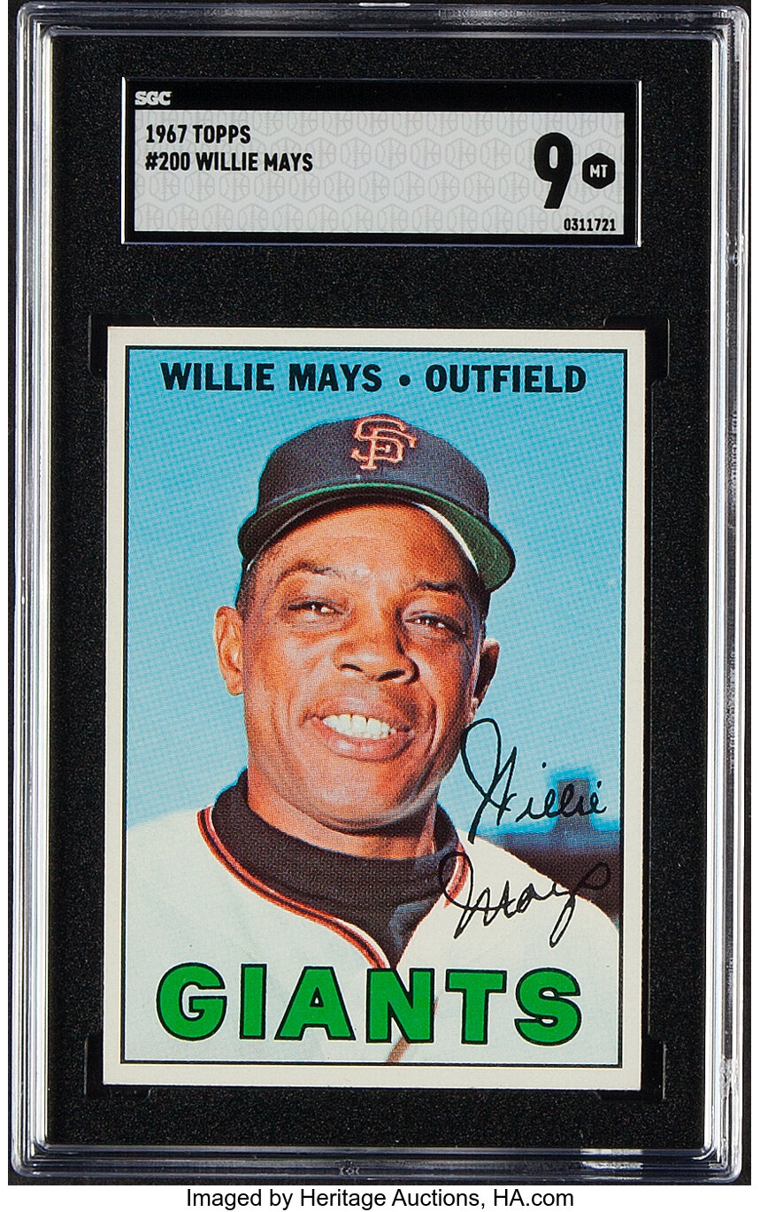 1967 Topps Willie Mays #200 SGC Mint 9