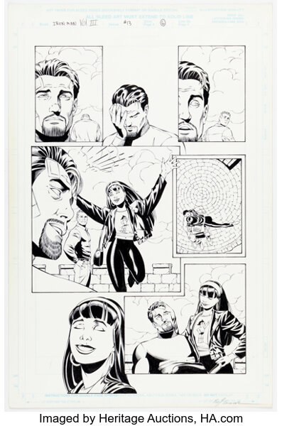 Original Comic Art:Story Page, Sean Chen and Eric Cannon Iron Man #13 Story Page 6 Original Art (Marvel, 1999)....