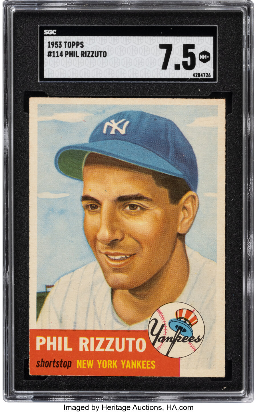 1953 Topps Phil Rizzuto #114 SGC NM+ 7.5