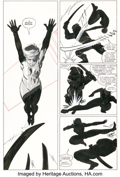 Original Comic Art:Story Page, Frank Miller and Klaus Janson Daredevil ...