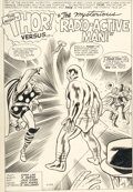 Original Comic Art:Splash Pages, Jack Kirby and Dick Ayers Journey Into Mystery #93 Splash Page 1
Original Art (Marvel, 1963)....